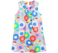 Vestido para Niñas Verano Algodón Floral con Unicornio Sin Mangas Corta Casual Vestidos Tallas 1-7 años, 4-5 años, Flores