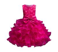Vestido para niños, niñas, cumpleaños, Largo, Elegante, sin Mangas, de Malla, Princesa, Vestidos de Flores para niñas, Boda, niños Estilos De Faldas Largas Entubada Negra