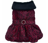 Vestido para perritas mod. Cleopatra de DoggyDolly, animal print rojo