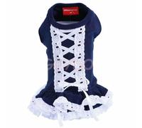 Vestido para perros "Corsé azul" de DoggyDolly, 70% Dto.
