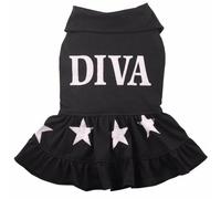 Vestido para perros "Diva" de DoggyDolly negro, 65% Dto.