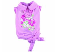 Vestido para perros "Elisabeth" DoggyDolly rosa con flores, 70% Dto.