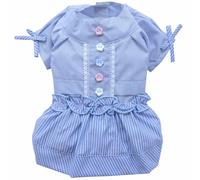 Vestido para perros "Lindo" de DoggyDolly azul, 65% Dto.