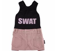 Vestido para perros "SWAT" DoggyDolly negro-beige, 65% Dto.