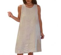 Vestido Playa Mujer Vestidos Manga Corta Vestidos Fiesta Negros Largos Azul Negro Frescos para Casa De Largo Camiseta Casual Lunares Algodon 2026 Playero Corto XXXL Primavera Amarillo Blanco Cortos Y