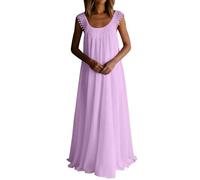 Vestido Playa Mujer, Vestidos Tallas Grandes Mujer Verano Conjunto Invitada Boda Vestido Largo De Verano para Liso Sin Mangas De Corte Fluido Ideal para Fiestas Vestidos Sexy Veranos