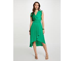 Vestido recto holgado sin mangas verde emeralda mujer 36