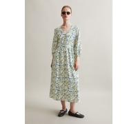 Vestido relajado con estampado de arrugas Medium Blue L