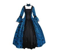 Vestido renacentista para mujer, Steam Punk, vestido de Halloween, vestido medieval gótico, vestido de estado, tallas grandes, vestido de terror del siglo 19, vestido de corpiño, vestido de leche