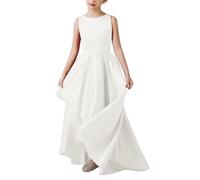 Vestido rojo para niños, vestidos de niña, princesas chic y elegante, vestido de cumpleaños, bailes, encaje plisado, traje de noche de tul informal, ropa para dama de honor festival