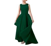 Vestido rojo para niños, vestidos de niña, princesas chic y elegante, vestido de cumpleaños, bailes, encaje plisado, traje de noche de tul informal, ropa para dama de honor festival