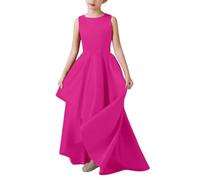 Vestido rojo para niños, vestidos de niña, princesas chic y elegante, vestido de cumpleaños, bailes, encaje plisado, traje de noche de tul informal, ropa para dama de honor festival