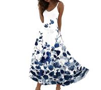 Vestido Sexy Mujer, Vestido Verano Mujer Casual Vestidos Talla Grande Vestidos Largo De Verano Para Con Estampado Degradado Tirantes Finos Y Sin Mangas Corte En A Ideal Para La Playa Ligero De Veranos
