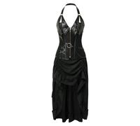 Vestido sin mangas para mujer sin mangas corsé sin espalda gótico irregular medieval Steampunk de gran tamaño a la moda vestidos de corte renacentista disfraz halloweenn victoriano carnaval cosplay