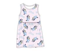 Vestido Single Jersey niña Bluey para Uso Diario - Vestido Single Jersey niña con diseño Divertido y fácil de Combinar
