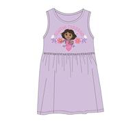 Vestido Single Jersey niña Dora La Exploradora para Uso Diario - Vestido Single Jersey niña con diseño Divertido y fácil de Combinar