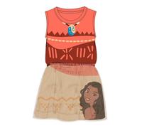 Vestido Single Jersey niña Moana para Uso Diario - Vestido Single Jersey niña con diseño Divertido y fácil de Combinar