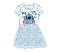 Vestido Single Jersey niña Stitch para Uso Diario - Vestido Single Jersey niña con diseño Divertido y fácil de Combinar