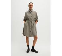 Vestido suelto con cuello de embudo Stone Taupe 40