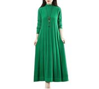 Vestido Suéter De Mujer - Vestido De Otoño-Invierno De Talla Grande Para Cubrir El Vientre, Para Madres De Mediana Edad Y Mayores, Estilo Retro, Largo, De Punto, Ajustado, Para Fiesta, Talla 5Xl