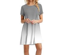 Vestido tipo camiseta de verano para mujer, vestido de verano 2025, de moda, microvestidos de verano, manga corta, casual, trajes de vacaciones, vestidos de cóctel Y2K, vestidos de sol para profesores