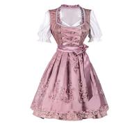 Vestido TiroléS para Mujer 2025 Midi Tradicional Tirolesa con Encaje BáVaro Dirndl AlemáN Disfraz Vintage Elegante Traje Festivales Fiesta De Carnaval Cerveza Disfraces