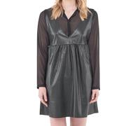 Vestido Tonya para mujer Le Temps Des Cerises con camisa de cuero sintético...