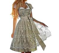 Vestido tradicional corto para mujer de 3 piezas Oktoberfest Bávaro Disfraz de camarera festival Lindo Midi Dedisfraz ajustable faldita de gran tamaño para Halloween