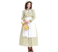 Vestido Tradicional Tirolesa Para Mujer Midi Con Encaje Fiesta De Carnaval BáVaro Blusa Delantal TiroléS Manga Corta Adultos Disfraces Oktoberfest Costume