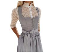 Vestido Tradicional Tirolesa para Mujer Oktoberfest Disfraz De Dirndl Blusa Delantal TiroléS CóCtel Carnaval, Fiesta