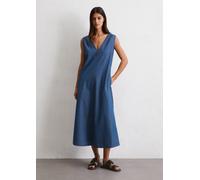 Vestido vaquero acampanado sin mangas Medium Blue 32
