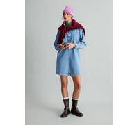 Vestido vaquero de corte en A Medium Blue XS