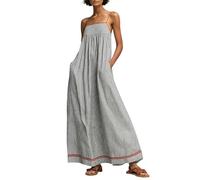 Vestido Verano,Elegante Vestido de Verano sin Mangas para un Estilo Informal con Tirantes, Ligero y Transpirable para el día a día