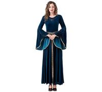 Vestido victoriano para mujer, gótico, para Halloween, del siglo 19, para niñas de la leche, vestido de estado, vestido de Steam Punk Off Shoulder, vestido medieval de bruja, vestido de fiesta con