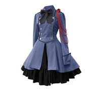 Vestido victoriano para mujer, vestido de princesa estilo retro largo para mujer, vestido de fiesta elegante, disfraz medieval, vestido de noche, Halloween, disfraz de carnaval