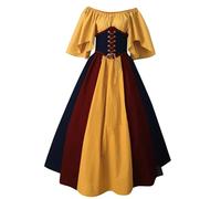 Vestido vintage de los años 50 para mujer, manga 3/4, cuello cuadrado, acampanado, vintage, cóctel, invitada de boda, fiesta de graduación, vestido de fiesta de los años 50, cuello cuadrado, talla L