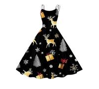 Vestido vintage de manga casquillo para mujer, vestido de fiesta de cóctel, estilo retro de los años 50, cuello halter, acampanado, vestido floral vintage corto de verano para mujer, corto, estilo