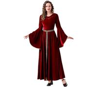 Vestido Vintage Para Mujer, Vestido Renacentista Para Mujer Con Corsé, Princesas Estilo Ropa Cosplay Disfraz Cosplay De Halloween Carnaval Disfraces Festivo Fiesta