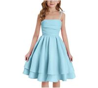 Vestido vintage para niña, vestidos de niño, niña, festival, elegante, vestido de carnaval, princesas, encaje plisado, traje de noche en Tullerobe suave, ropa para fotografía de cumpleaños
