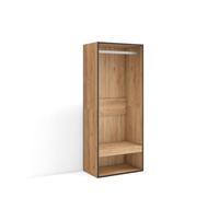 Vestidor Abierto | Ropa, Zapatos, complementos, Medidas 60x145x35 cm | Dormitorio, habitación | Armario, Perchero Roble
