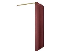Vestidor Móvil Probador Temporal con Varilla en Forma de L, mampara de privacidad Compatible with Tiendas de Ropa y centros comerciales.(Wine Red,100cm)