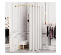 Vestidor para Tienda de Ropa de 100 cm - Utilizado en Centro Comercial y Oficina, Protección de Privacidad y Divisor de Habitaciones, Incluye Cortina de Sombreado y Barra Colgante
