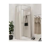 Vestidor portátil - Cambiador móvil para tienda de ropa, fácil instalación para centro comercial, soporte de exhibición ligero para probar rápidamente