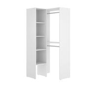 DEKIT GRUPO RIMOBEL SUIT - Armario vestidor rinconero - Blanco - 186x80x89 cm