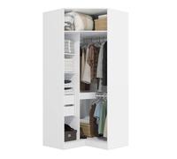 Vestidor rinconero txokoa, blanco , 105 x 56 x 230 cm, vestidor esquinero blanco de 105 x 56 x 230 cm 230 cm