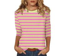 Vestidos Baratos Boda Tops para Mujer Casual Verano Tops Manga Cuello Camiseta Suelta Lateral Dividida Túnica Blusa Camiseta Casual Mujer Camisetas Largas Mujer Tops Mujer Vera Jersey Chica Ofertas