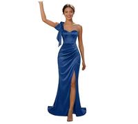 Vestidos Boda Invitada Largo Vestido De Fiesta Mujer Talla Grande Cuello En V a Mujeres Halter De Gasa Formales Mangas Tipo Suave Vestidos para Ceremonia Formal Boda Cóctel Noche