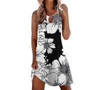 Vestidos casuales para mujer, vestidos de sol para mujer, 2025, vacaciones, playa, casual, verano, sin mangas, vestido corto, vestidos de primavera, vestidos de verano para mujer, verde, M