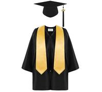 Vestidos de bebé niño gorro de jardín de infantes 2021 rojo preescolar graduación Shawl Borlas Set Trajes y conjunto Tops manga larga, Negro , 33