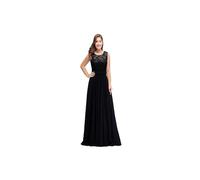 Vestidos de dama de honor burdeos de talla grande, largos, con espalda en V, sin mangas, for fiesta de noche, graduación, corte A, for cumpleaños, for mujer(Black,16)